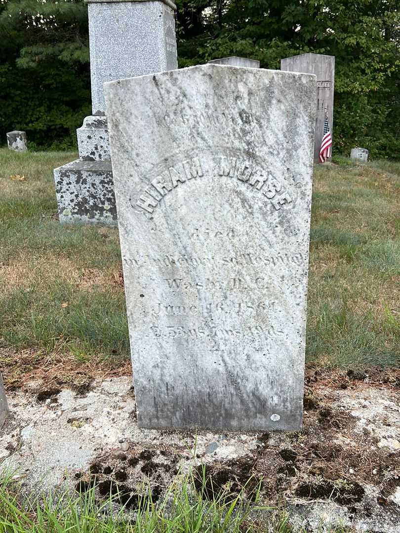 Hiram Morse's grave. Photo 2