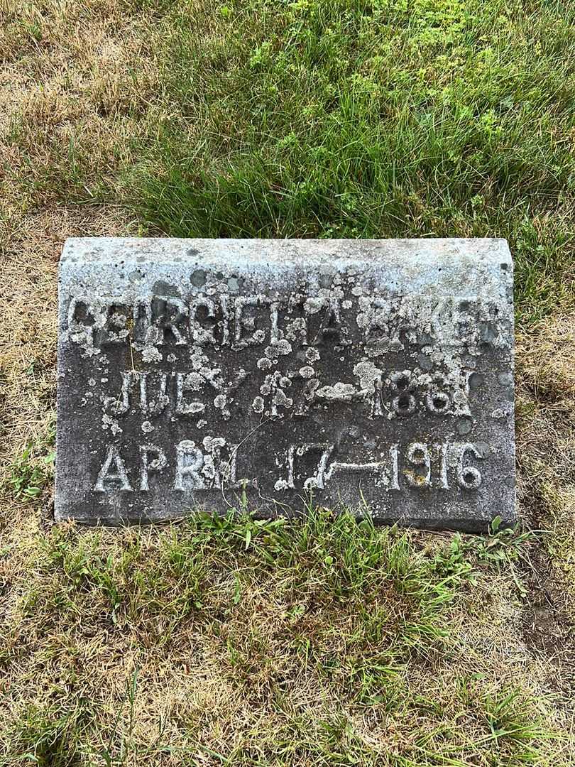 Georgietta Baker's grave. Photo 3