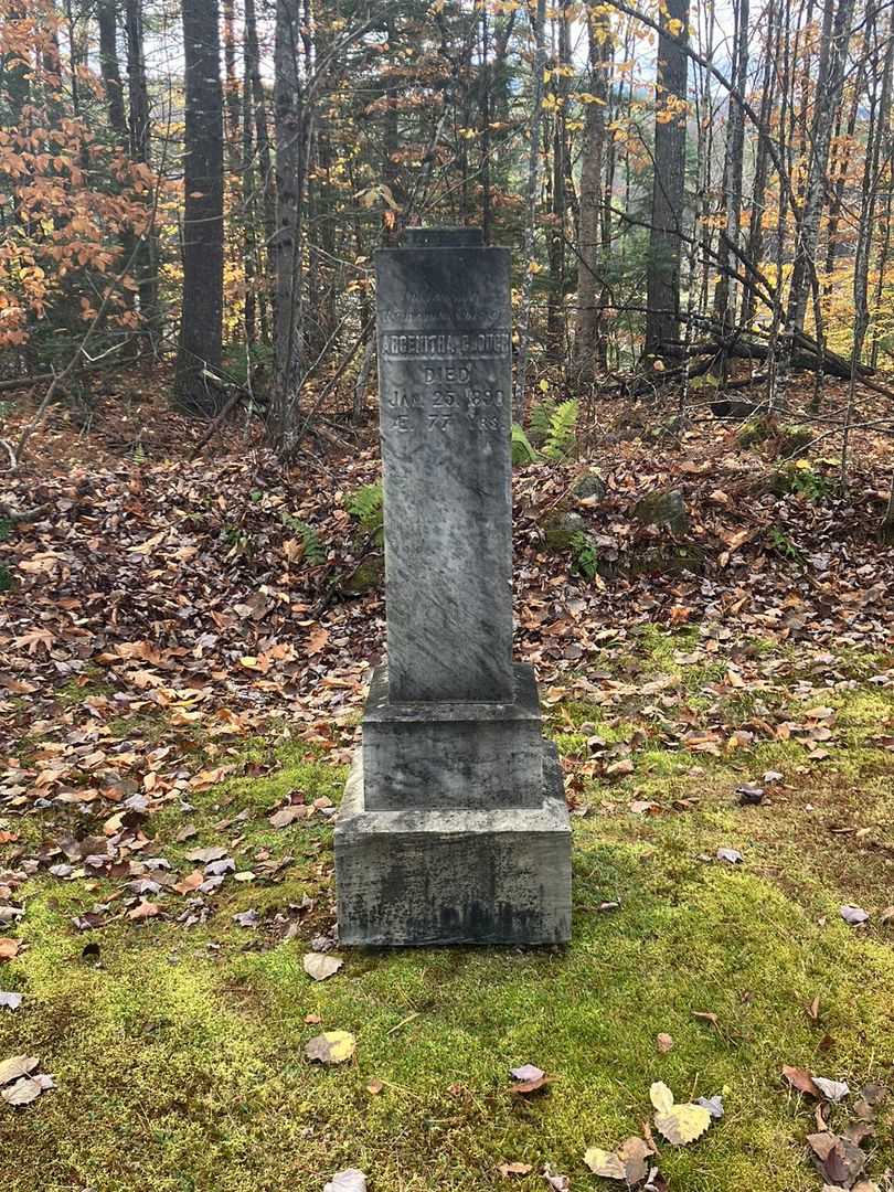 Argenitha Clough's grave. Photo 1