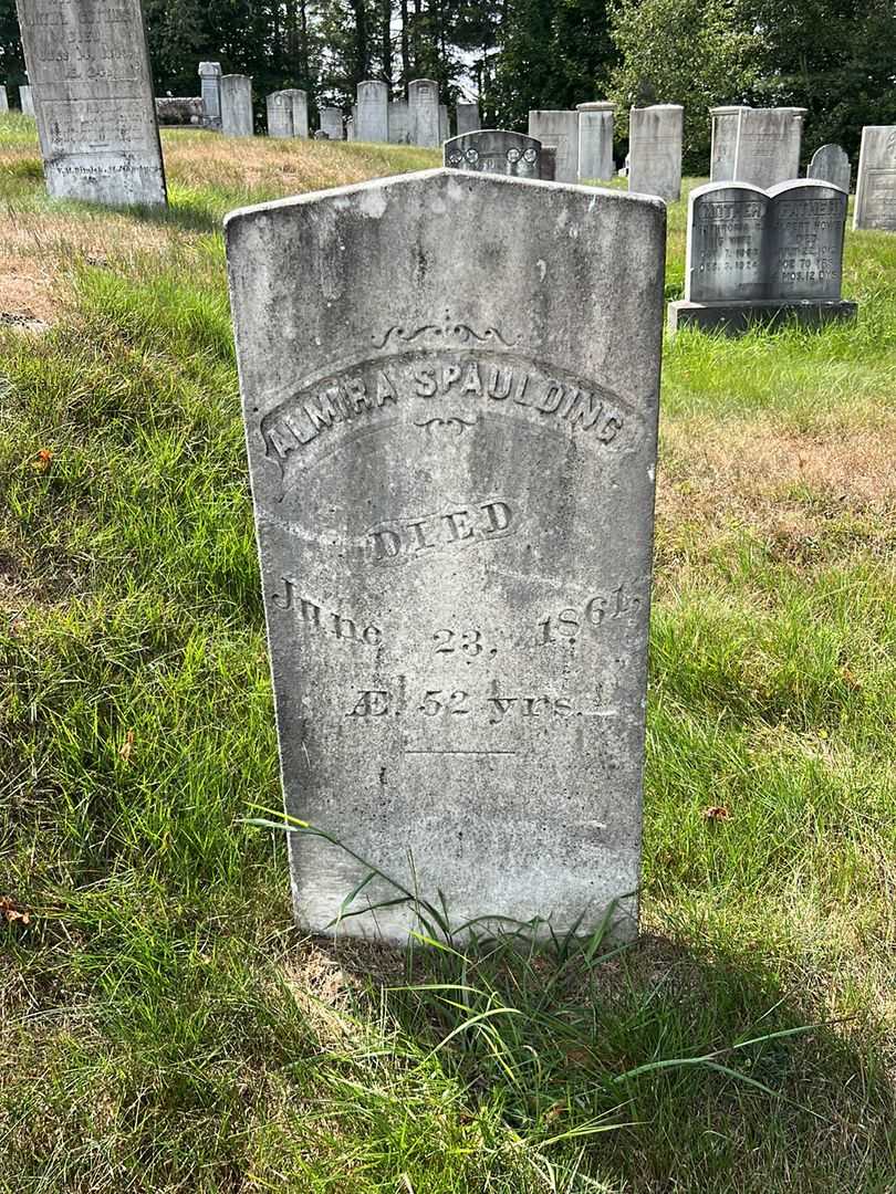 Almira Spauloing's grave. Photo 2