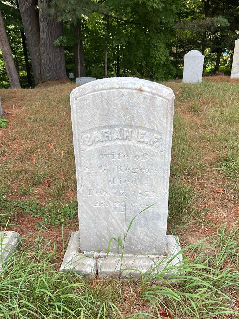 Sarah E. F. Rogers's grave. Photo 2