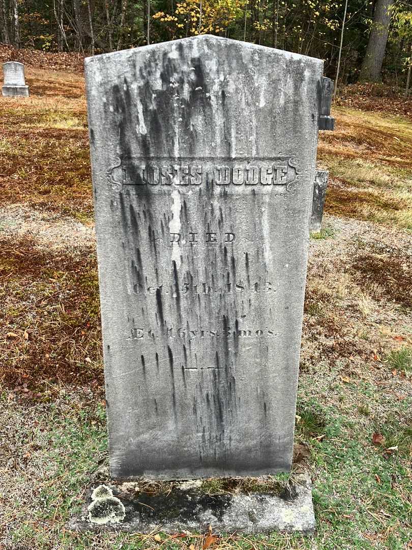 Moses Dodge's grave. Photo 2