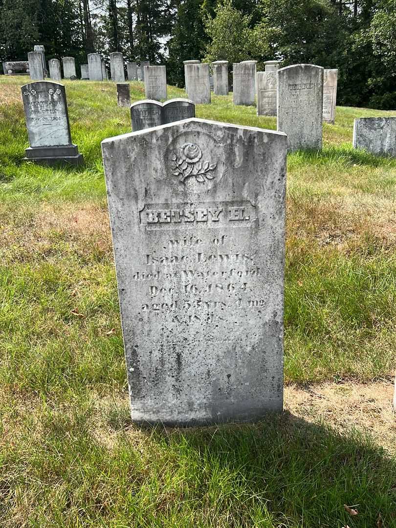 Betsey H. Lewis's grave. Photo 2
