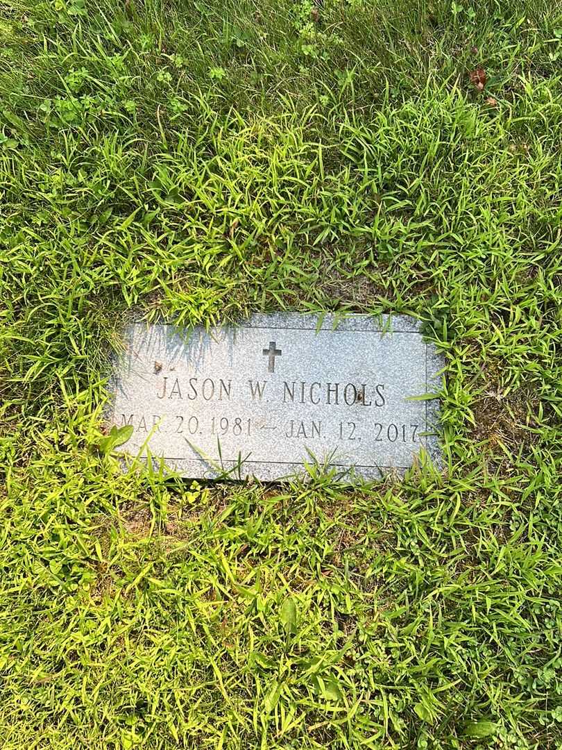 Jason W. Nichols's grave. Photo 4