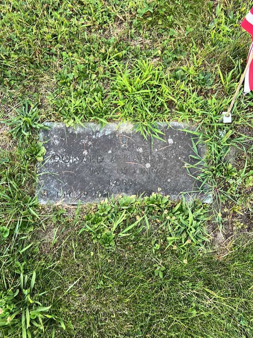 Donald A. Carpenter's grave. Photo 3