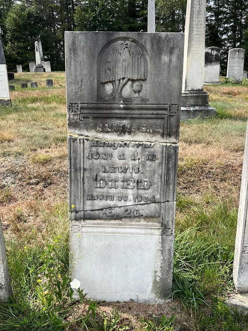 Alma E. Lewis's grave. Photo 2