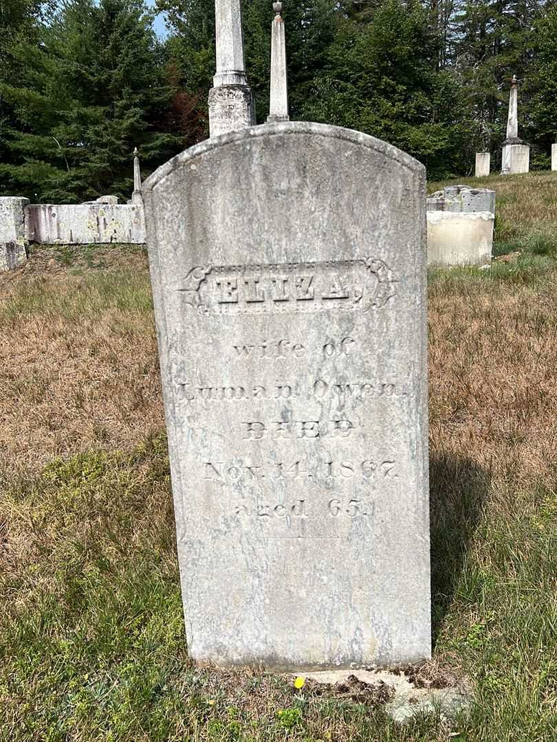 Eliza Owen's grave. Photo 2