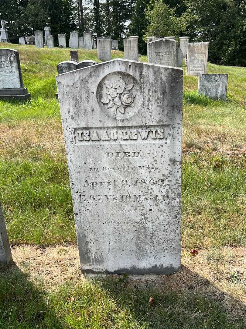 Isaac Lewis's grave. Photo 2