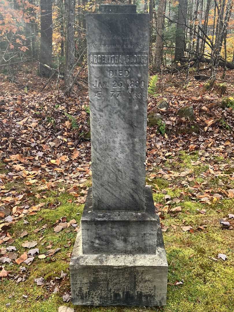 Argenitha Clough's grave. Photo 2