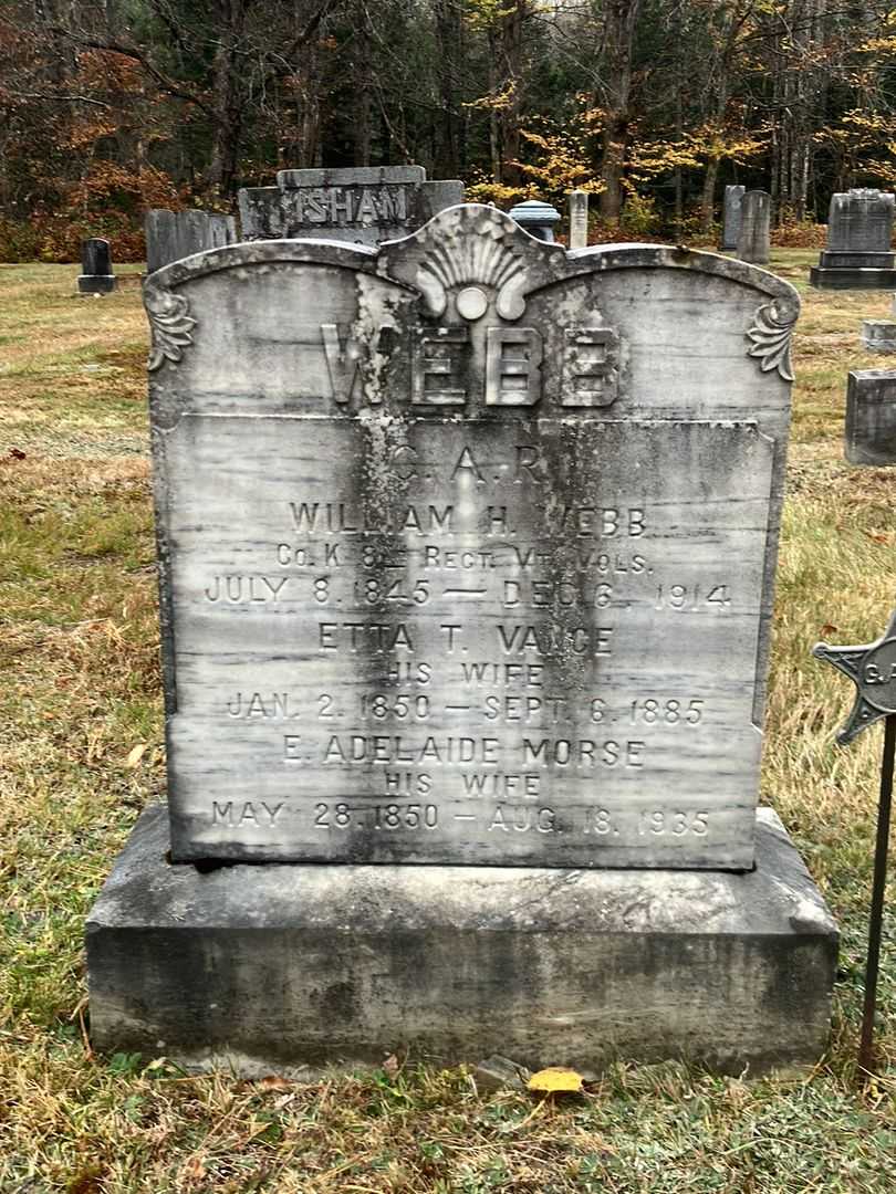 Etta T. Vance Webb's grave. Photo 2