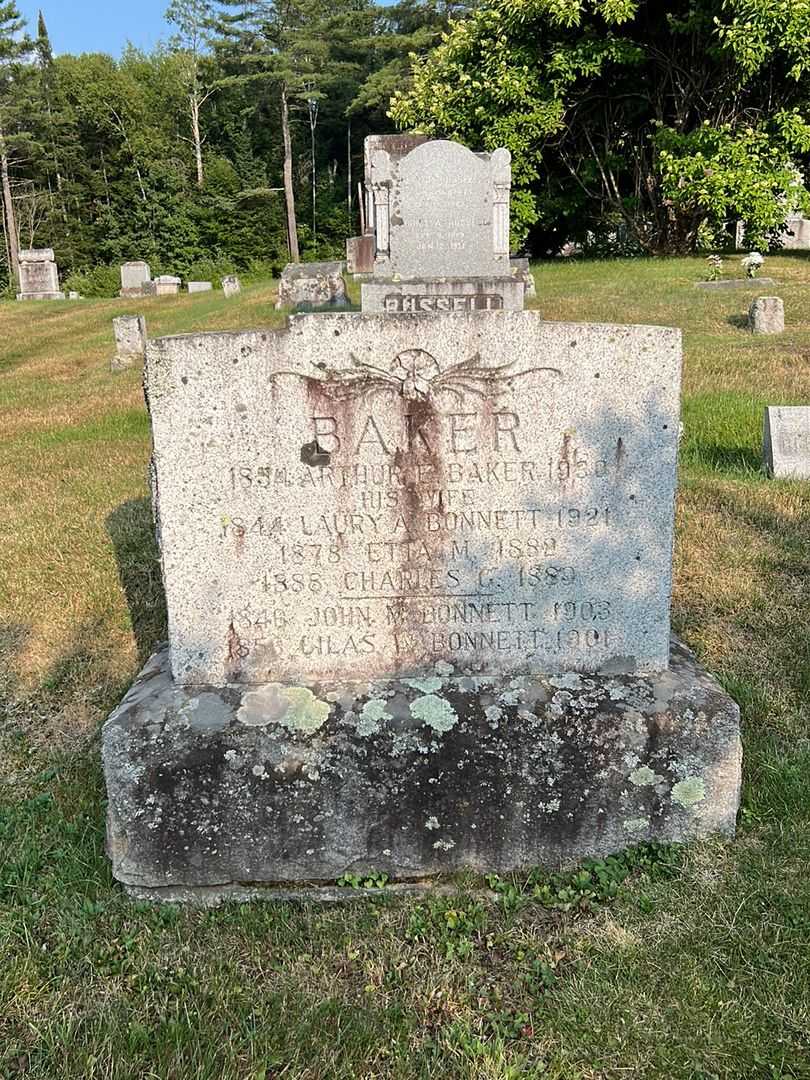 Etta M. Baker's grave. Photo 2