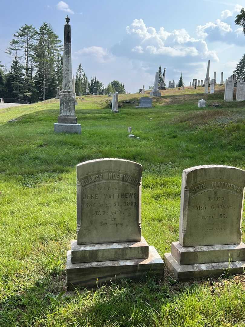 Roancy Underwood Matthews's grave. Photo 1
