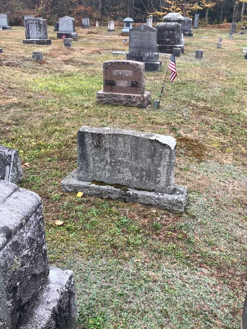 Walter H. Webb's grave. Photo 1