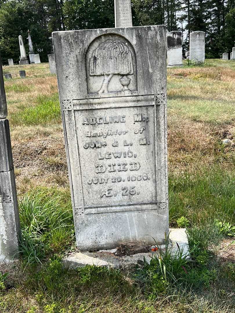 Adeline M. Lewis's grave. Photo 2