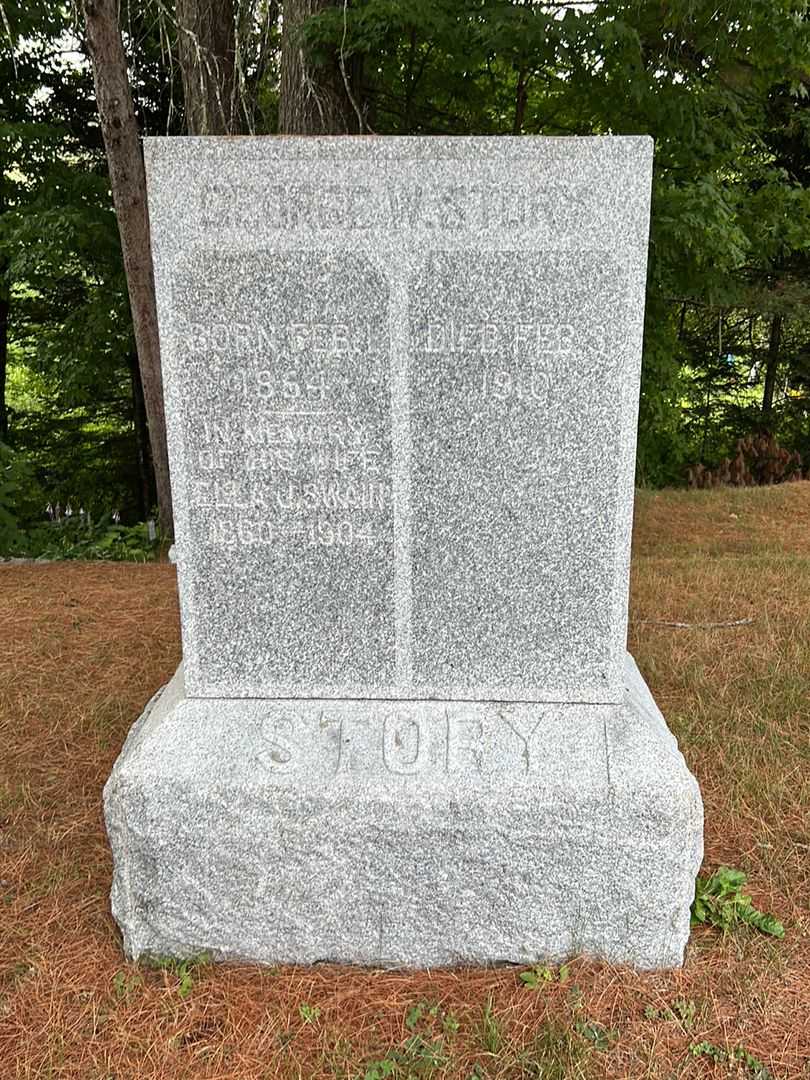 Ella J. Story's grave. Photo 2