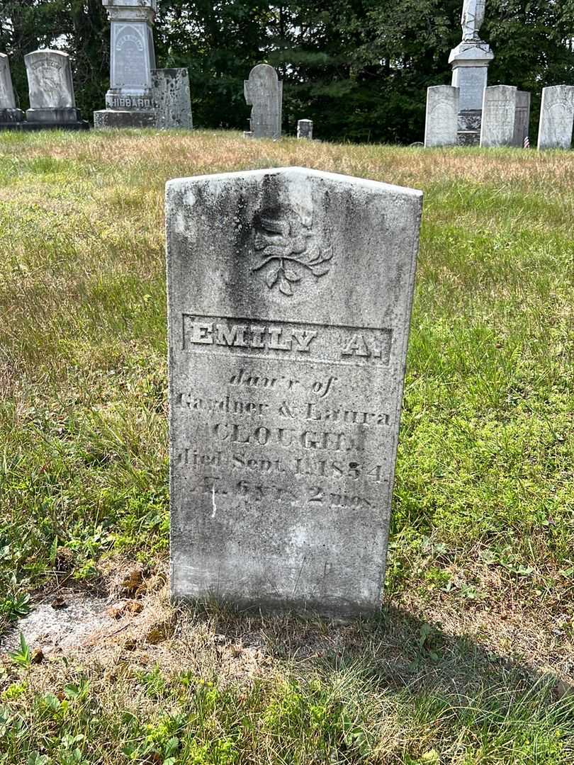 Emily A. Clough's grave. Photo 2