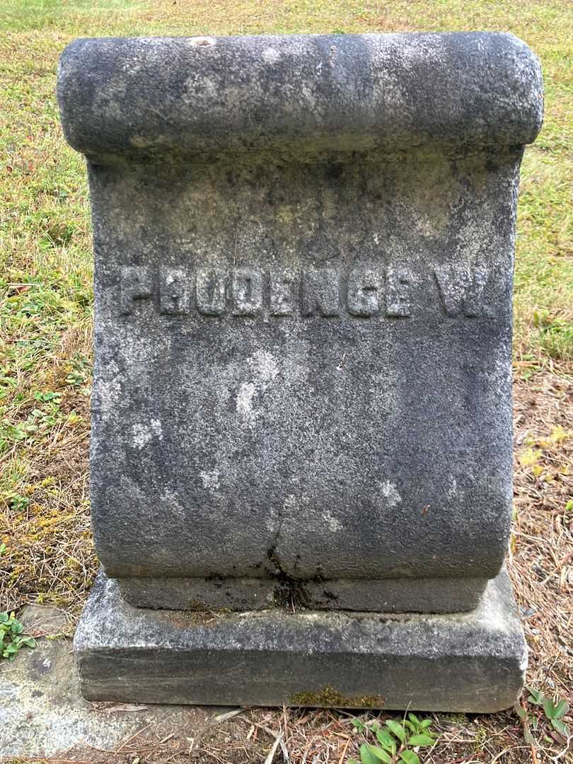 Prudence W. Parker's grave. Photo 2