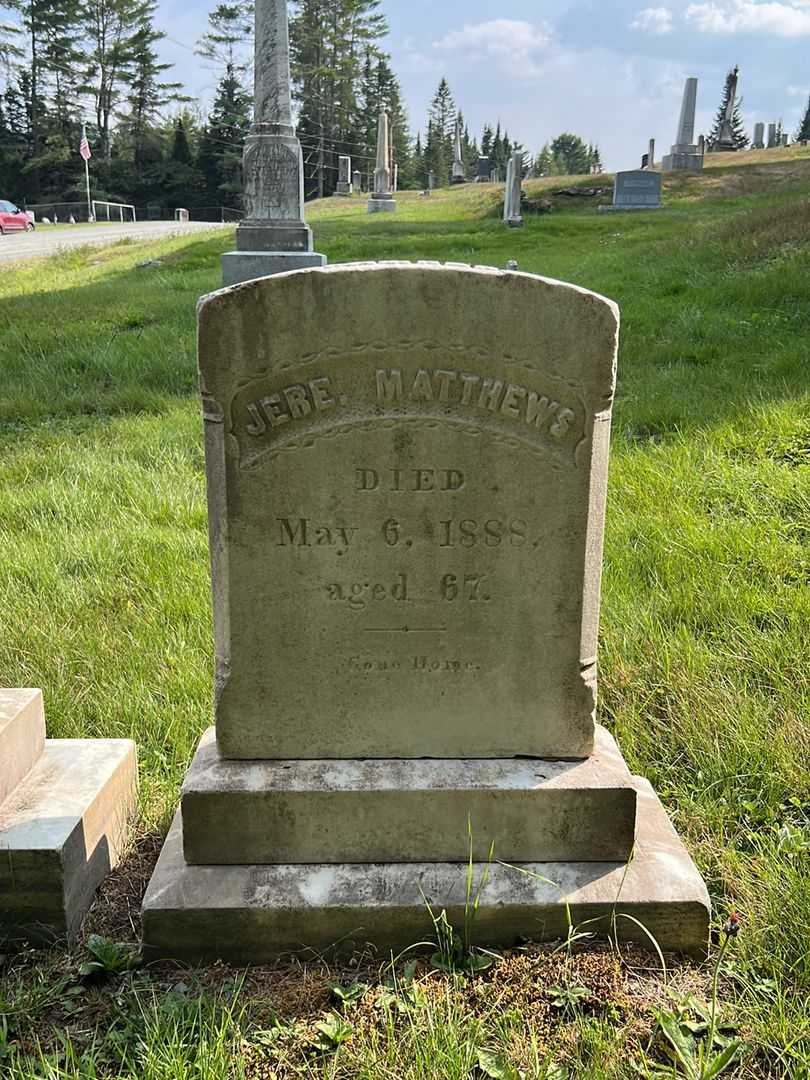 Jeremiah Matthews's grave. Photo 2