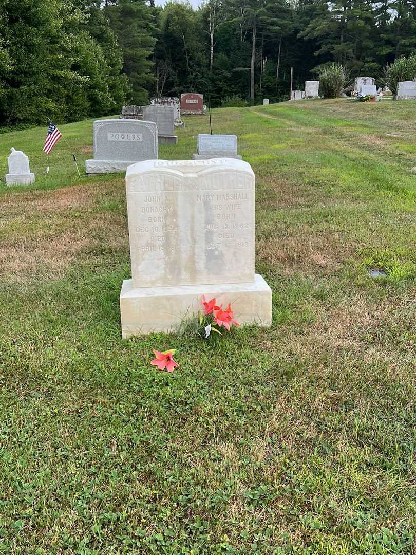 Mary Marshall Donaghy's grave. Photo 2