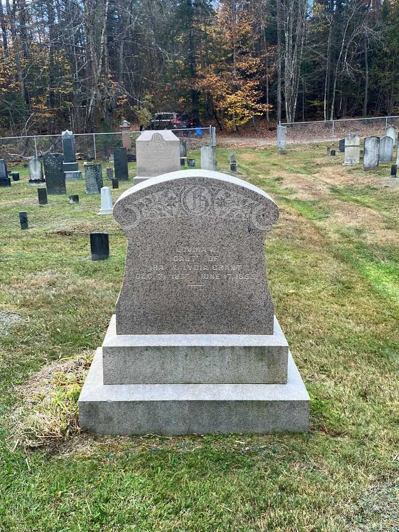Lovina W. Grant's grave. Photo 1