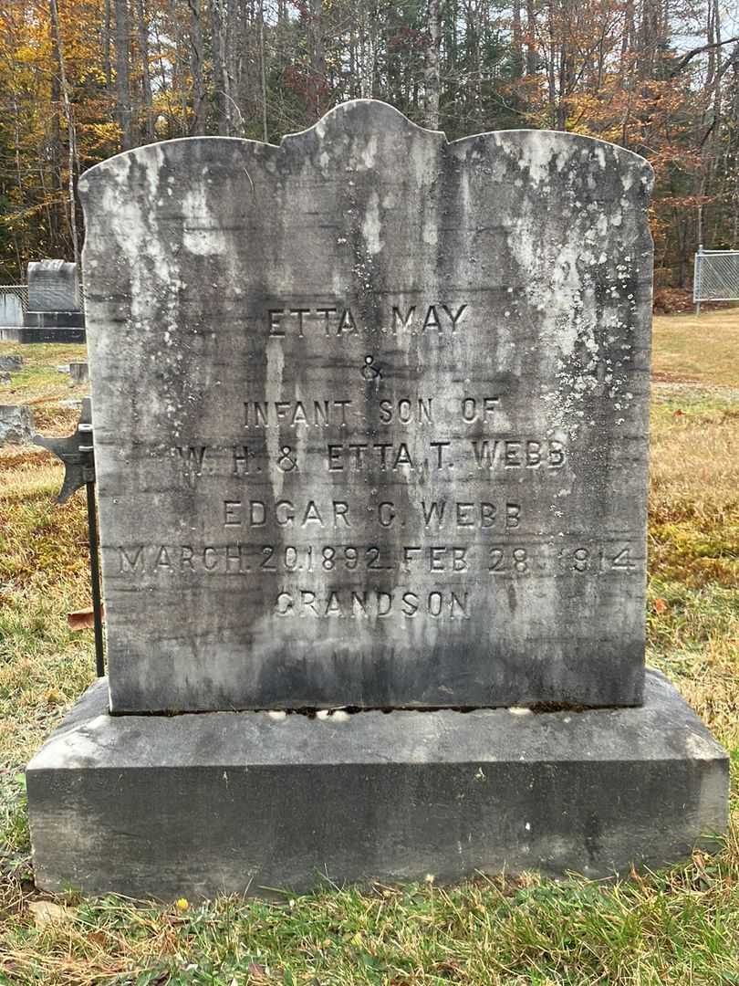 Etta May Webb's grave. Photo 2