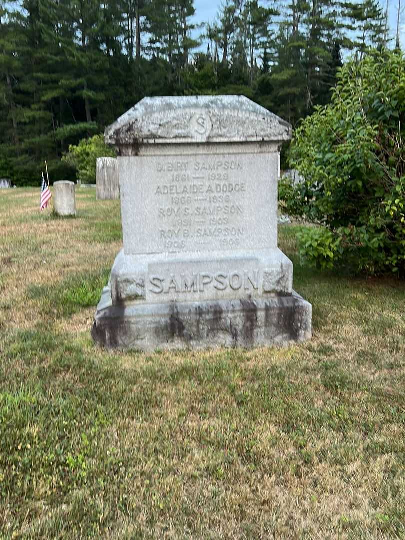 Roy B. Sampson's grave. Photo 1