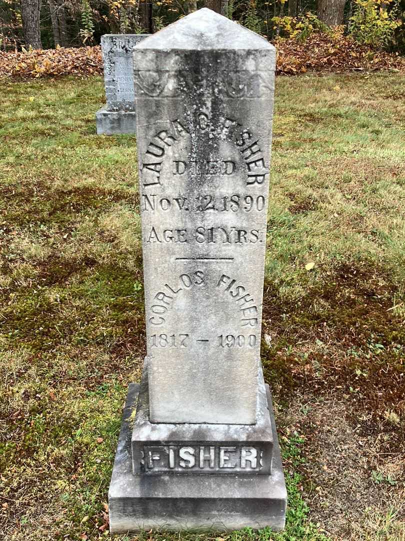Corlos Fisher's grave. Photo 2