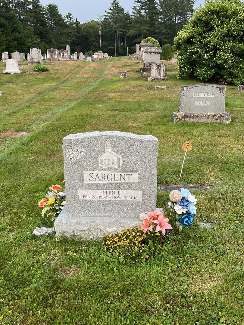 Helen B. Sargent's grave. Photo 1