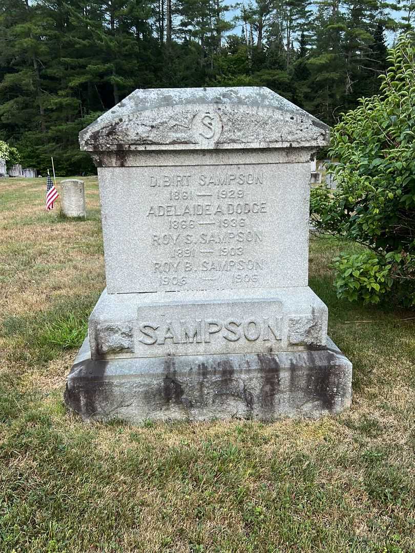 Roy B. Sampson's grave. Photo 2