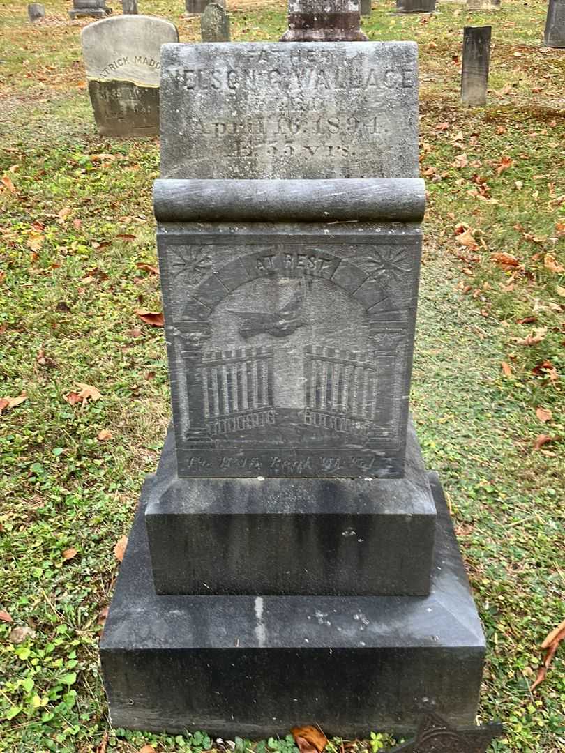 Nelson G. Wallace's grave. Photo 2
