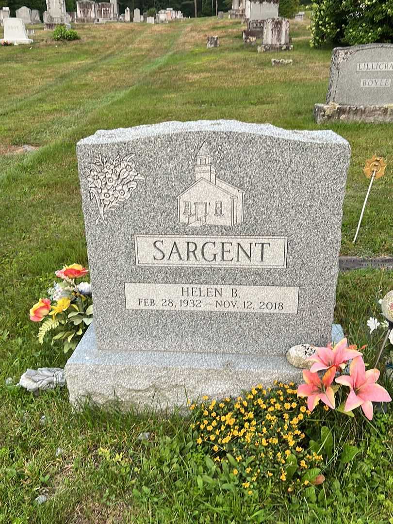 Helen B. Sargent's grave. Photo 2