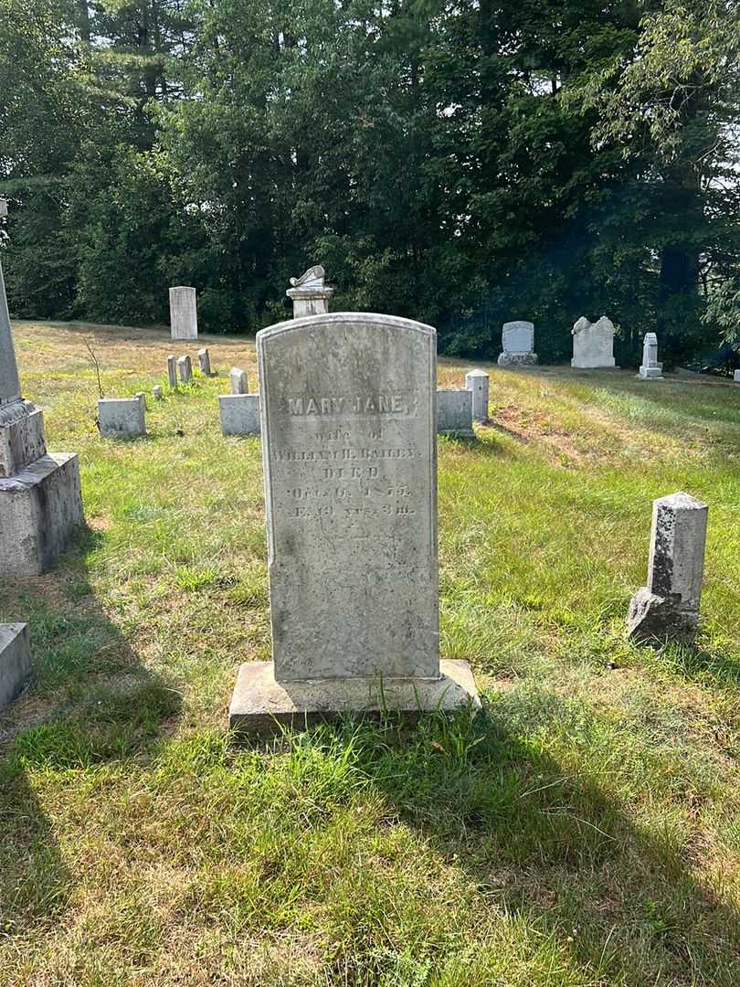 Mary Jane Bailey's grave. Photo 1