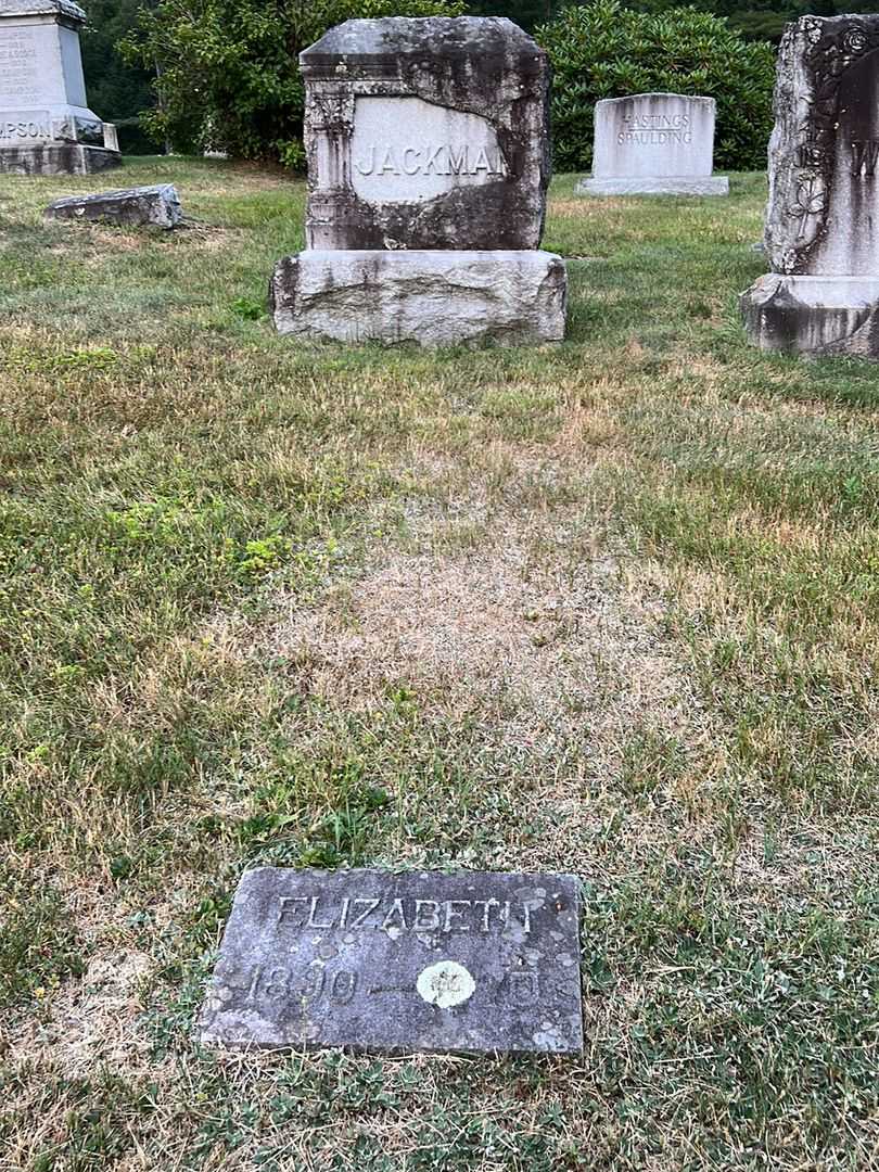 Elizabeth Jackman's grave. Photo 2