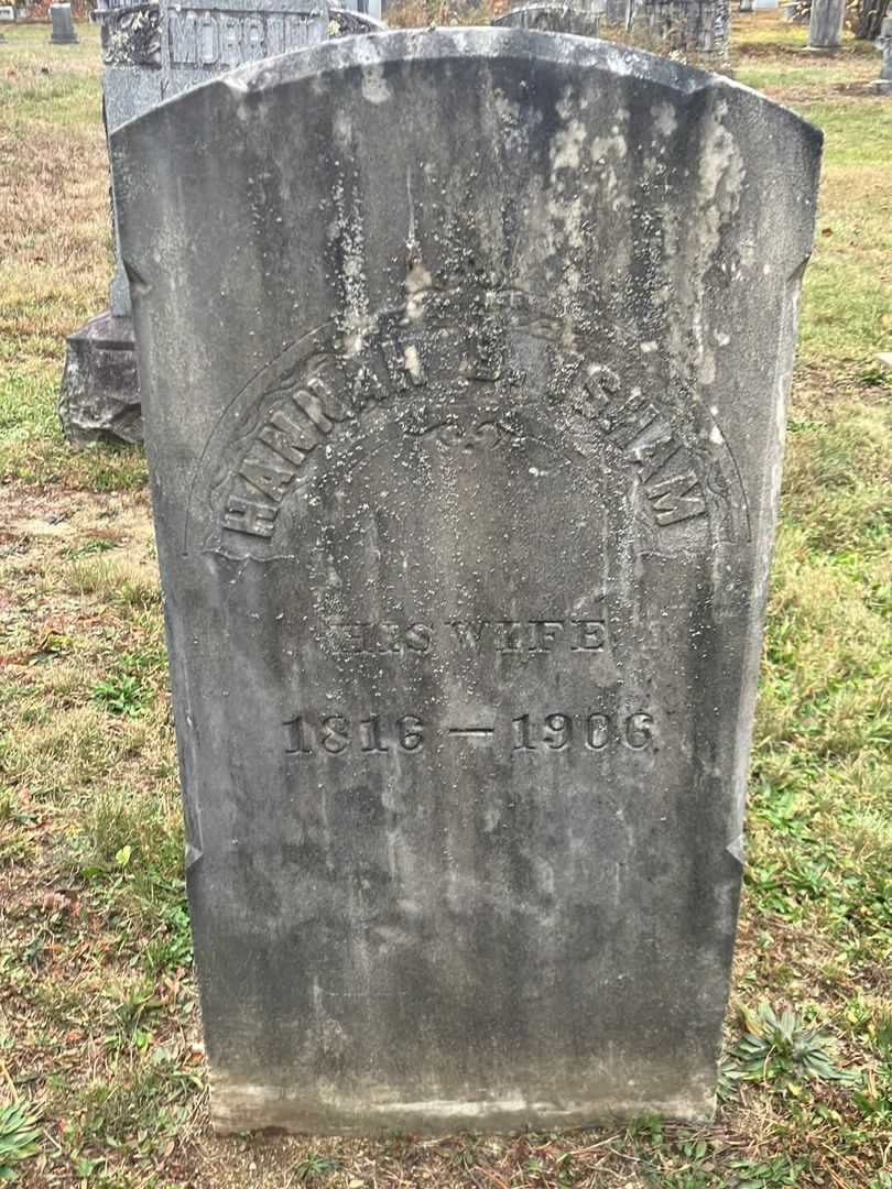 Hannah B. Isham Woodward's grave. Photo 2