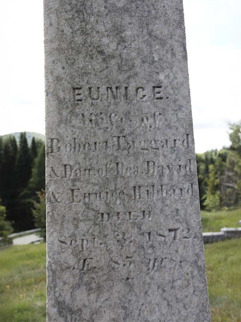 Eunice Taggard's grave. Photo 2