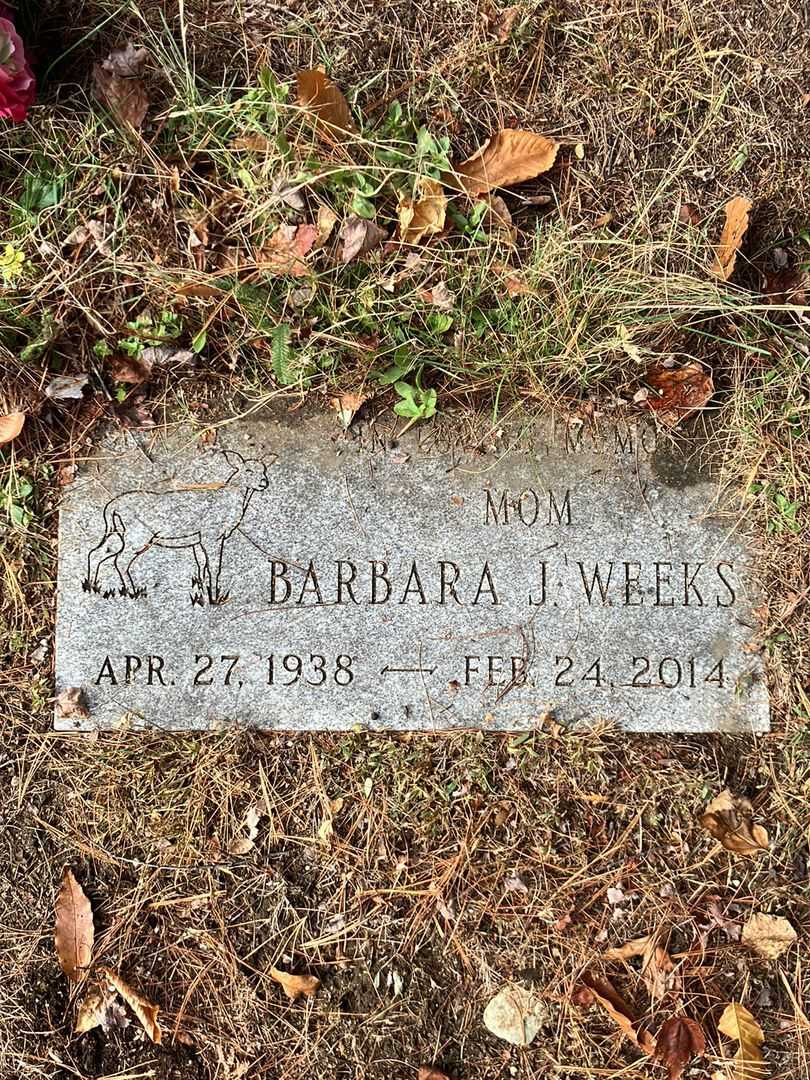 Barbara J. Weeks's grave. Photo 3