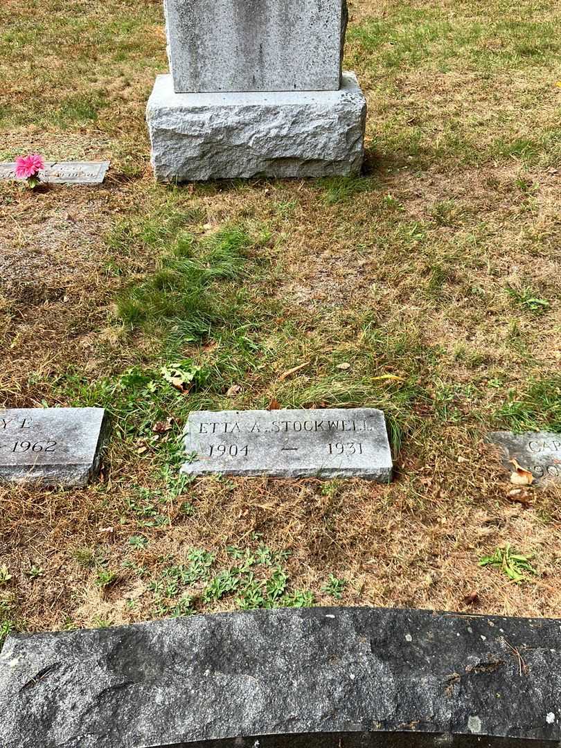 Etta A. Stockwell's grave. Photo 2