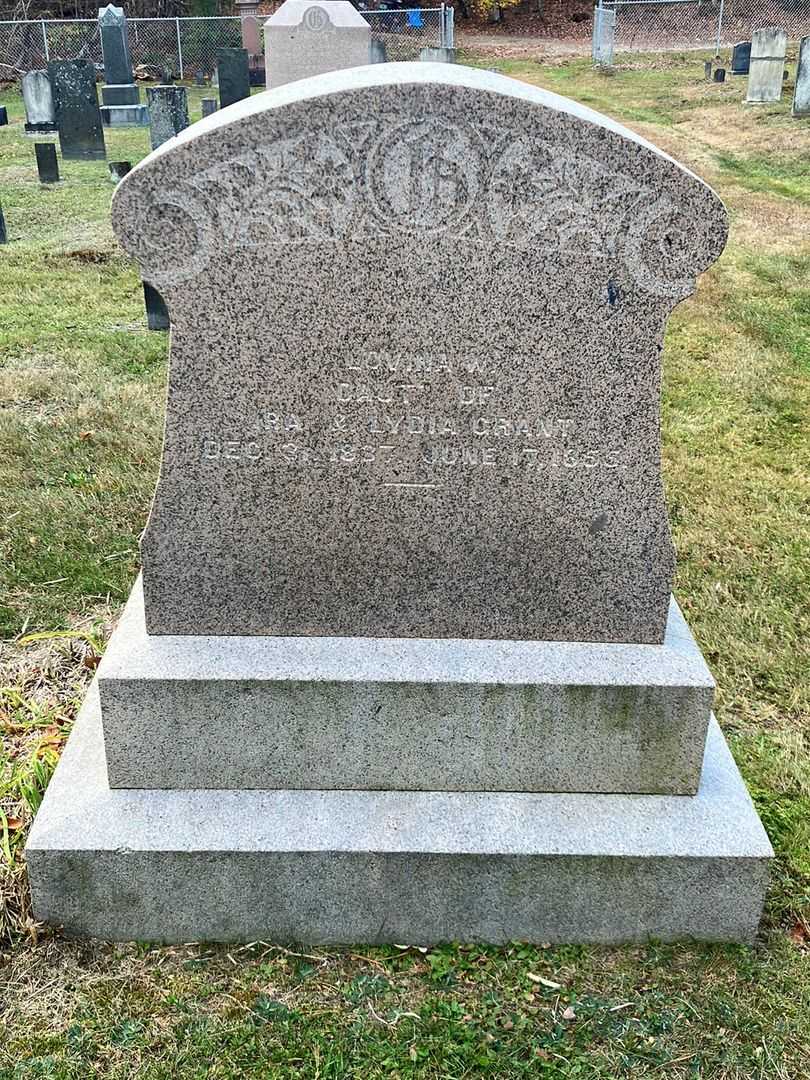 Lovina W. Grant's grave. Photo 2