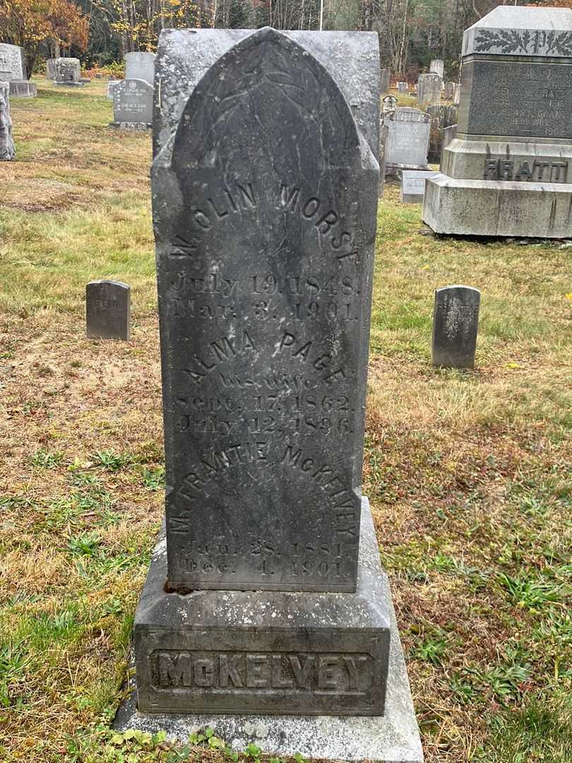 Alma Page Morse's grave. Photo 2