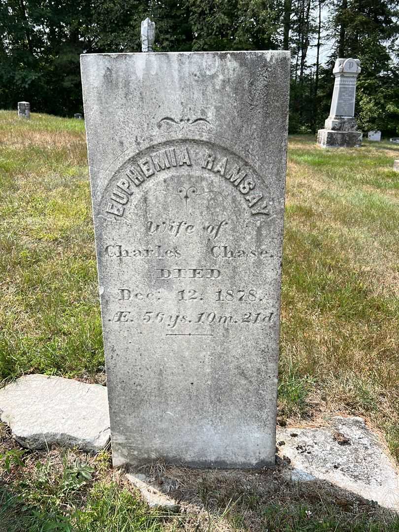 Euphemia Ramsay Chase's grave. Photo 2