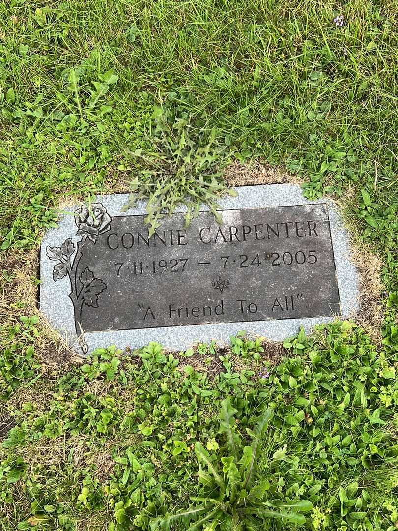 Connie Carpenter's grave. Photo 3