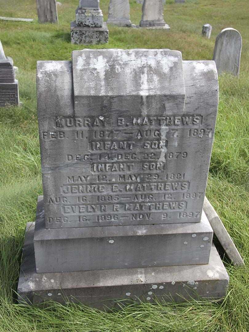 Evelyn P. Matthews's grave. Photo 1