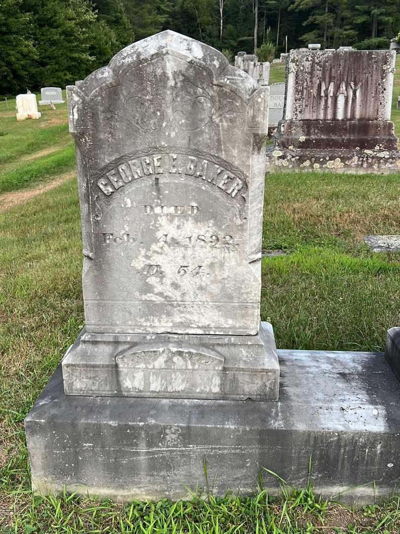 George E. Baker's grave. Photo 2