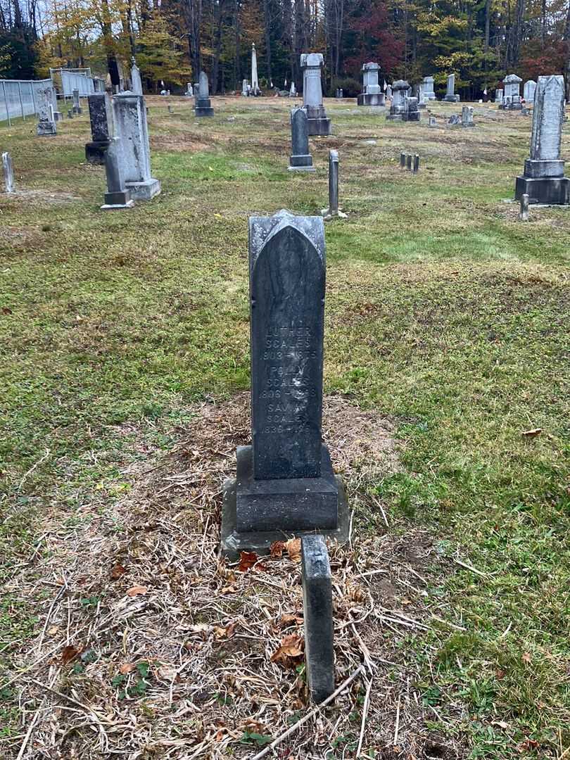 Luther Scales's grave. Photo 1
