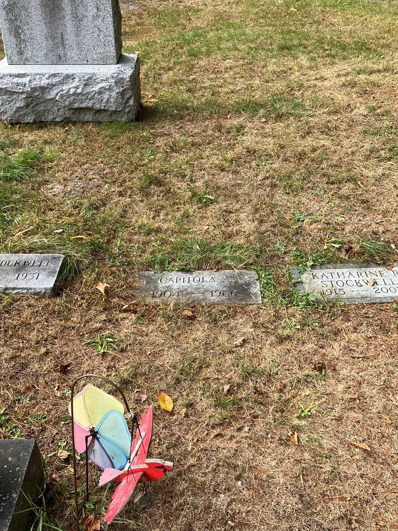 Capitola A. Stockwell's grave. Photo 2