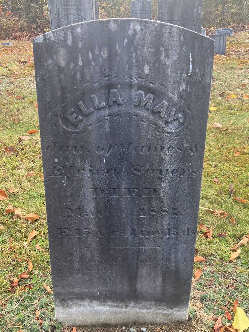 Ella May Sayers's grave. Photo 2