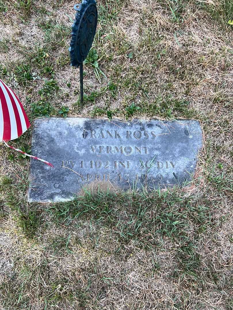Frank Ross Vermont's grave. Photo 3