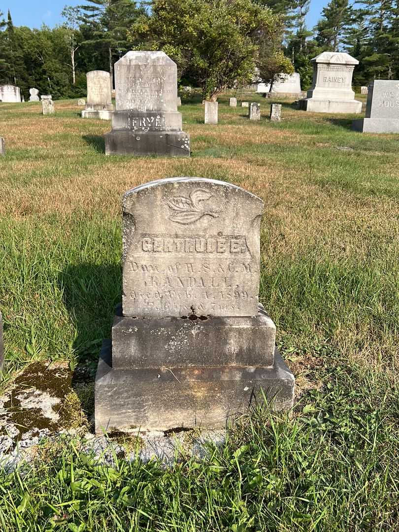Gertrude E. Randall's grave. Photo 2