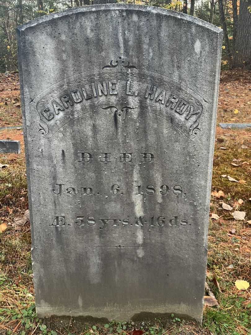 Caroline L. Hardy's grave. Photo 2