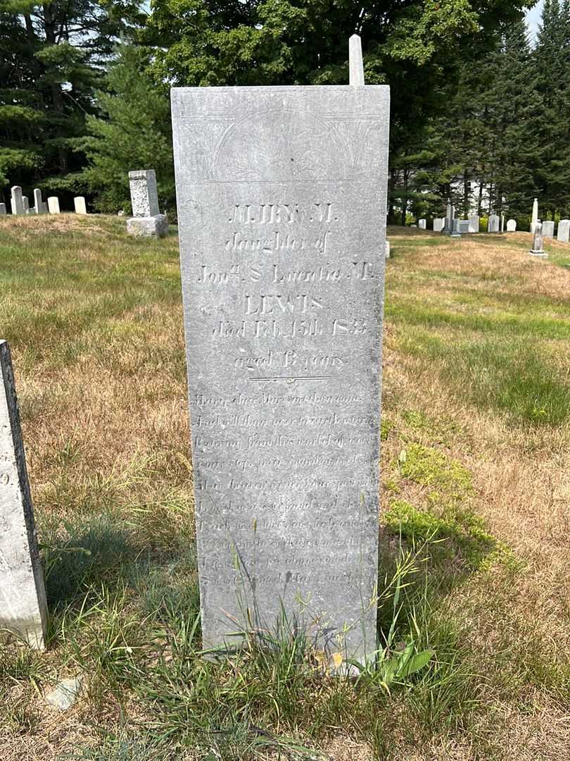 Mary M. Lewis's grave. Photo 2